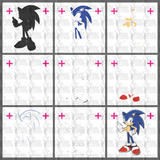 Sonic Multi Layer Stencil - Download or Pre-cut