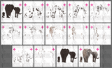 Elephant Herd - Multi Layer Stencil - Download or Pre-cut