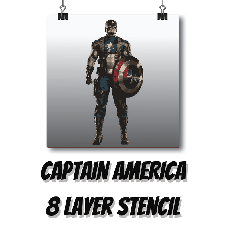 The Captain Multi Layer Stencil - Download or Pre-cut