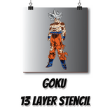 Ultra Instinct - Multi Layer Stencil - Download or Pre-cut