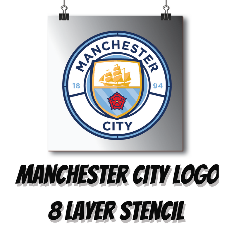 Manchester City Logo Multi Layer Stencil Or Digital Download