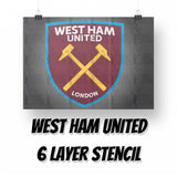 West Ham United Logo Multi Layer Stencil Or Digital Download